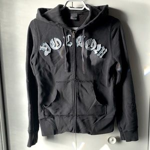 VOLCOM zip-up black hoodie